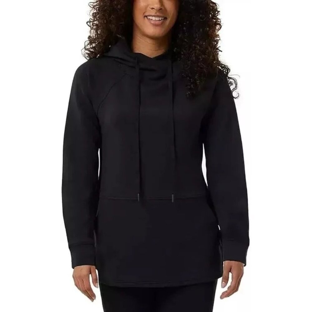 32 Degrees Women Small Soft Tech Hoodie Raglan Pullover Kangaroo Sweatshirt Top